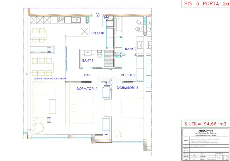 Foto 60eed30a-7253-4829-8055-b3e1eeabdc1b. Rent flat with heating in Centro Andorra la Vella