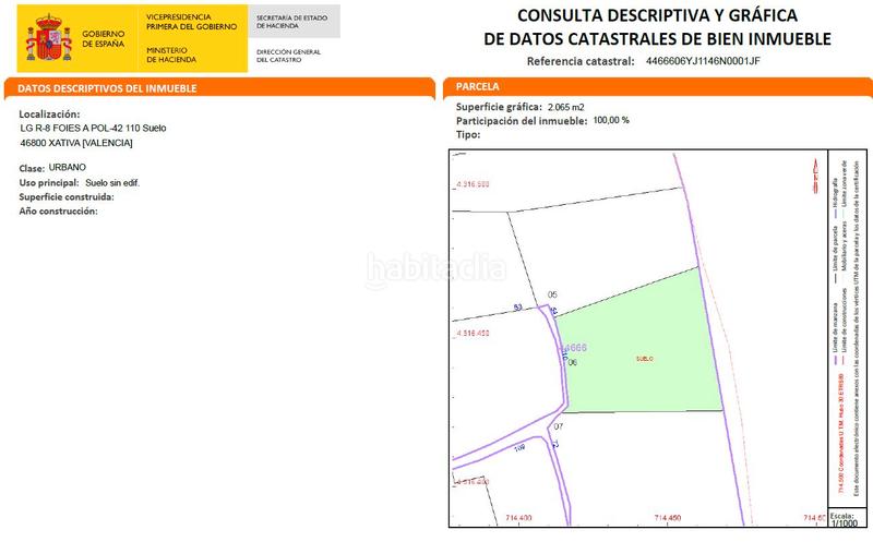 Foto 7c1bdcea-ace4-466a-8e43-d9525d57c770. Terreno residencial en r-8 foies a pol-42 72 en Xàtiva