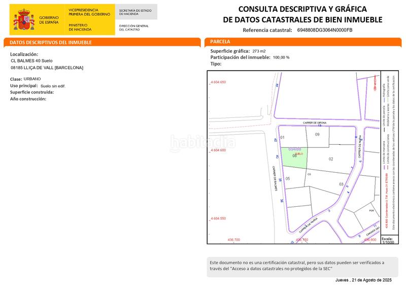 Foto ba03a93d-4ac5-4232-af87-2aa08716e937. Terreny residencial a carrer de balmes 40 a Lliçà de Vall