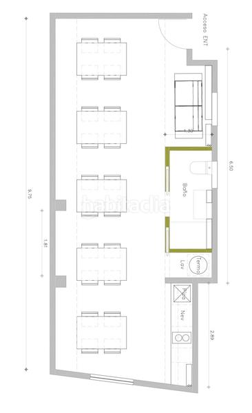 Foto e869c0b9-94c2-4e6e-b0bc-ef647042bde3. Office space with heating in La Nova Esquerra de l´Eixample Barcelona