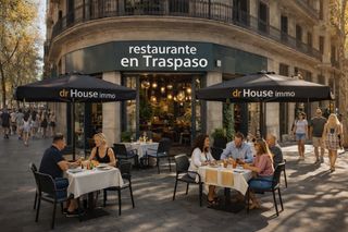 Traspàs Local Comercial a L´Antiga Esquerra de l´Eixample. Excelente restaurante situado en esquina con terraza y grandes f