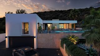 Chalet à Pinar de Advocat-Cometa. Chalet moderno con vistas panorámicas en benitachell
