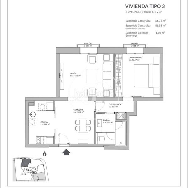 Foto 24e25bda-e966-4082-ba89-878996c0baf4. Appartement avec chauffage piscine dans Cortes-Huertas Madrid