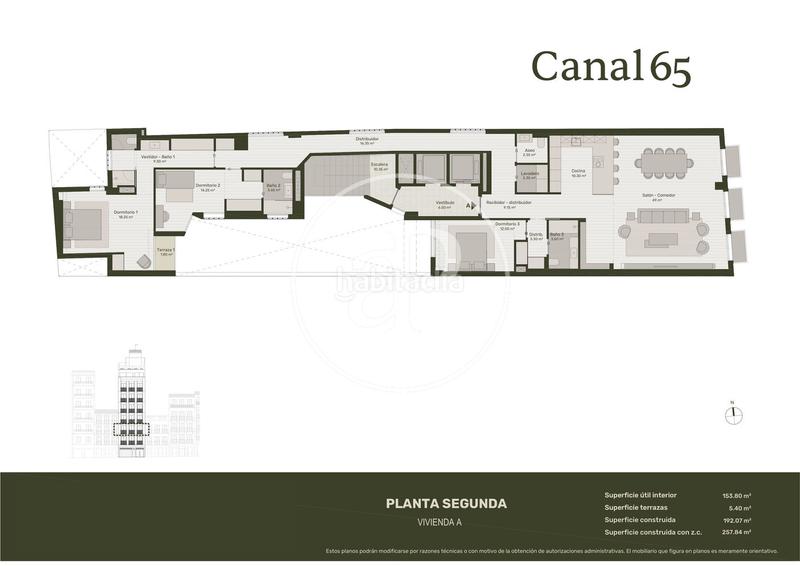 Foto edae85a1-cfd9-4716-a19c-2bf3b378b497. Appartamento 258m<sup>2</sup> con riscaldamento parcheggio piscina in Madrid