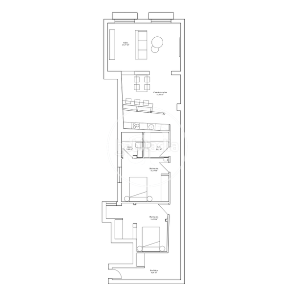 Foto 1f20721c-42b7-4859-88e7-fa4e0ccbfa2f. Pis amb calefacció a Cortes-Huertas Madrid