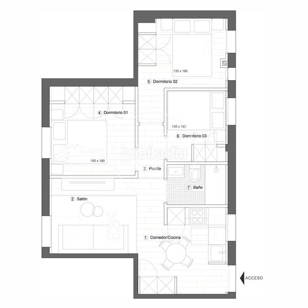 Foto fa8cf67c-c249-40ad-b465-1a1287ea700a. Lloguer pis amb calefacció a Palacio Madrid