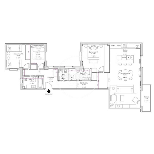 Foto b467843d-b01c-4167-b8b5-09820a054186. Pis amb calefacció a Guindalera Madrid