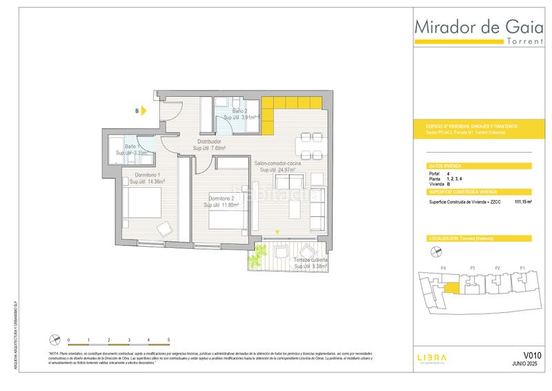 Foto 3435b085-efac-4768-a904-7e94e7ca253f. Piso 108m<sup>2</sup> en carrer de montreal 76 6b en Parc Central Torrent