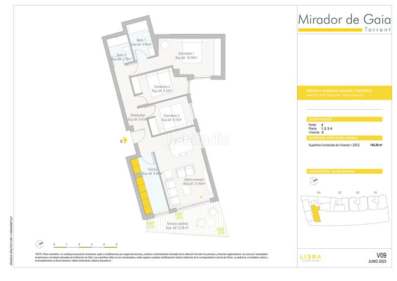 Foto 951187fa-4017-4782-af91-ac0a2e8067df. Flat 140m<sup>2</sup> in carrer de montreal 76 6b in Parc Central Torrent