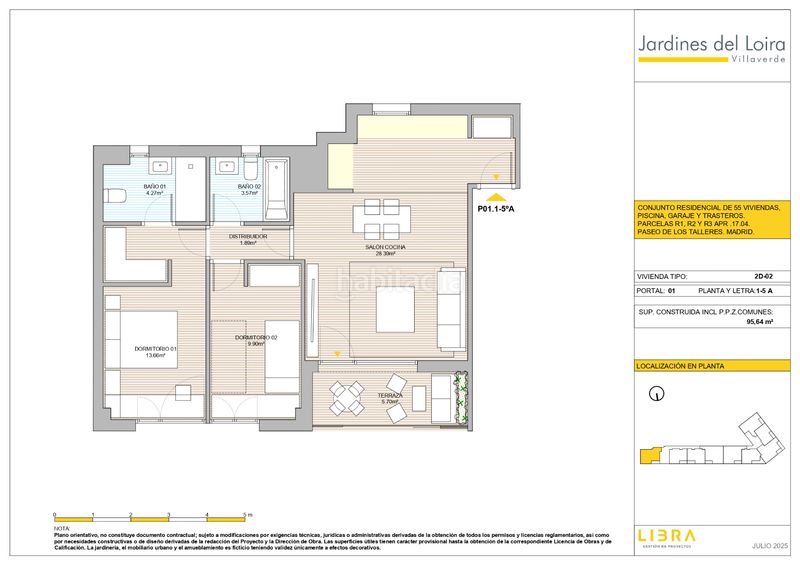 Piso en calle del arroyo bueno 1 vivienda de obra nueva de 2 dormitorios en villaverde en Madrid - Imagen 8