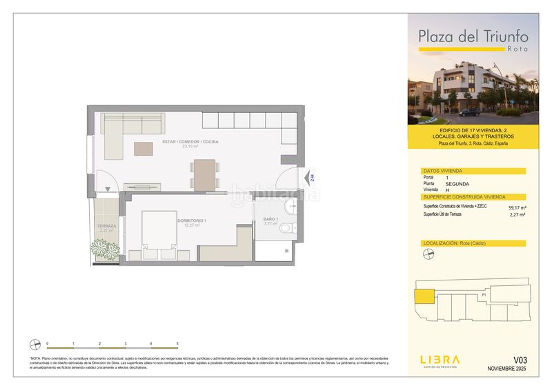 Foto 94c03fc2-febd-45e4-a31b-ad859078f97d. Pis 59m<sup>2</sup> a plaza del triunfo 3d a Norte - Blanca Paloma Rota