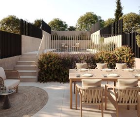 House  Carrer de l'estudi general de girona. Casa de construcción sostenible en el barrio de palau, girona