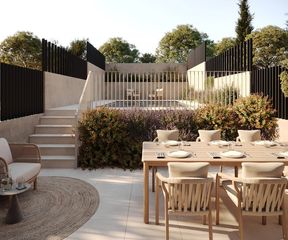 Semi detached house in Carrer de l'estudi general de girona 7. Casa de construcción sostenible en el barrio de palau, girona