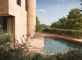 Ground floor in Carrer cira de girona 32. Vivienda de obra nueva esquinera con jardín, terraza, piscina co