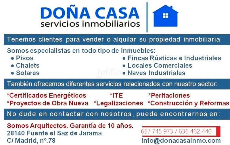 Foto 9f40beeb-312c-4df2-a414-ae7f88cb2b10. Terrain résidentiel dans calle jose del vado matellano 6 dans Fuente el Saz de Jarama