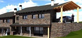 Casa aparellada a Montferrer i Castellbò. Obra nueva en golf aravell