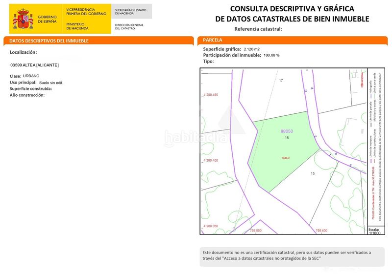 Foto 1996973c-aeea-4b79-ad0c-6a35d3a0f76f. Terreny residencial a Altea la vella Altea