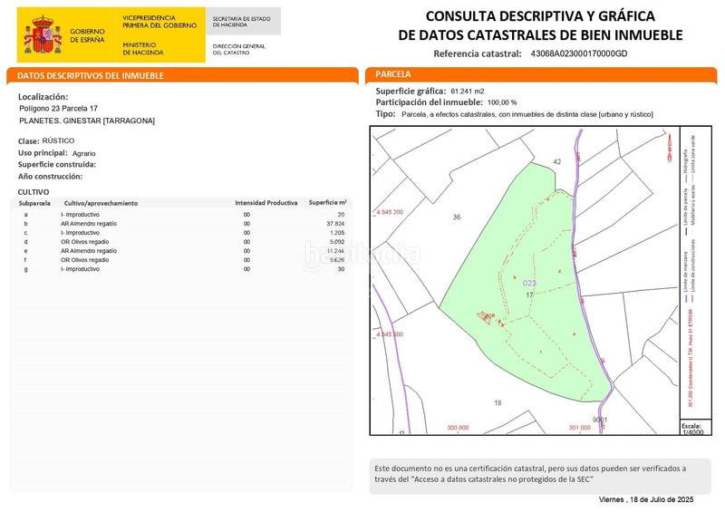 Foto 1a035251-7929-4739-b371-ab614dfeebc3. Casa in cami disseminat s/n in Ginestar