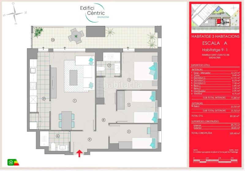 Foto a99c6ba1-4715-45ca-9a5d-25f890bf998e. Appartement avec chauffage dans Progrés - Pep Ventura Badalona