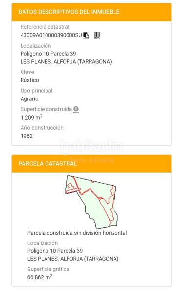 Foto 4eedf6b1-7a72-45e9-acd3-e8423f93b289. Residential plot in carretera tp-7013 39 39 in Alforja