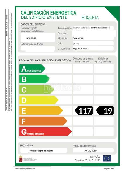 Foto ef6ebe32-748a-4fd0-a85a-4eb5309638db. Appartement avec chauffage parking piscine dans Entremares Manga del Mar Menor (La)