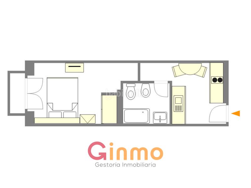 Foto f19fbc6e-5723-4e47-bdad-f84e1432a76d. Miete studiowohnung mit heizung in Sol Madrid