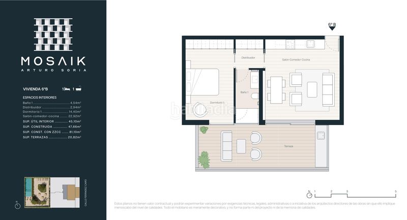 Ático 81m2 en calle de fernández caro 7 en Concepción Madrid - Imagen 10