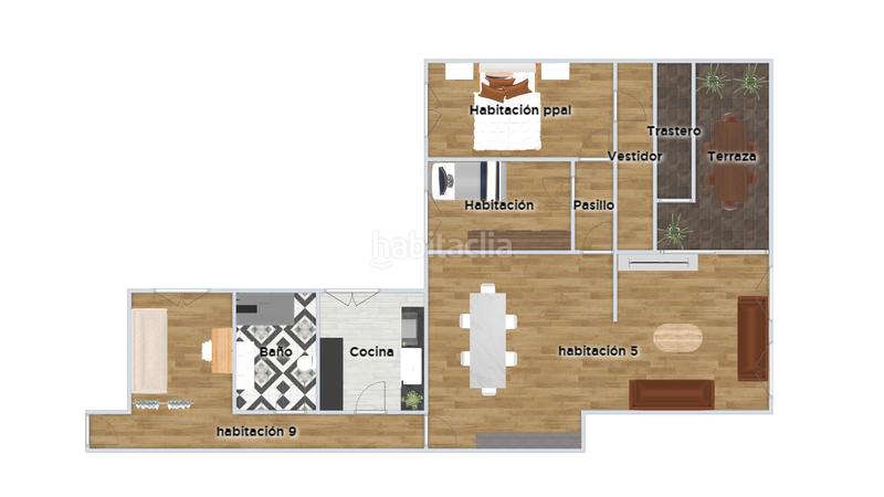 Foto 1790d6b0-5fd5-493d-bc9d-e16c57040718. Rent penthouse with heating in Pacífico Madrid