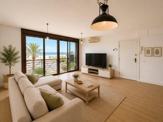 Flat  Maresme del. Piso de 2 habitaciones en primera linia de mar
