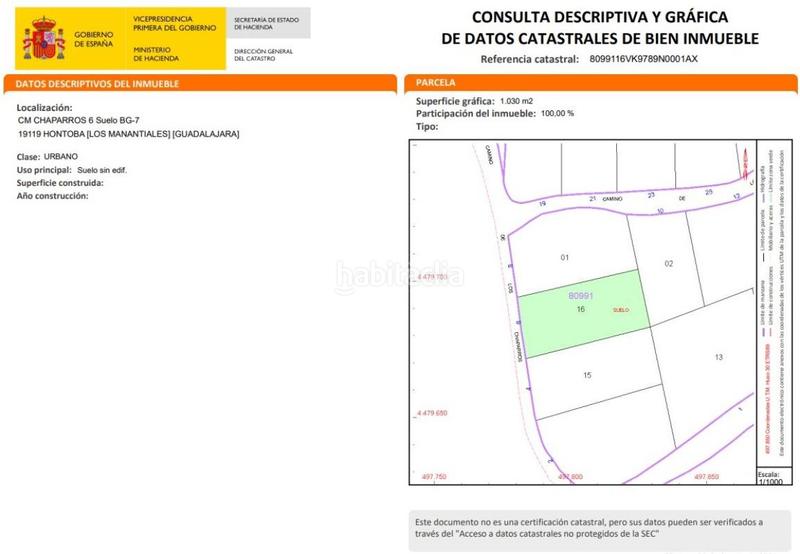Foto a9d6dbb8-99cf-4e4d-89b0-4fdc8964167b. Terreno residenziale in Hontoba