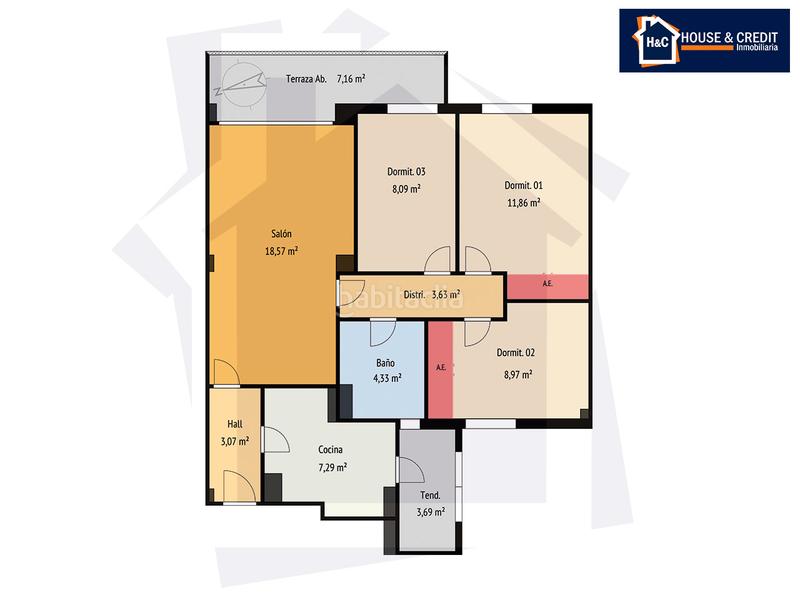 Foto ab3ed878-7983-47d4-9881-3b5ae8ecf461. Appartement avec chauffage dans Loranca Fuenlabrada
