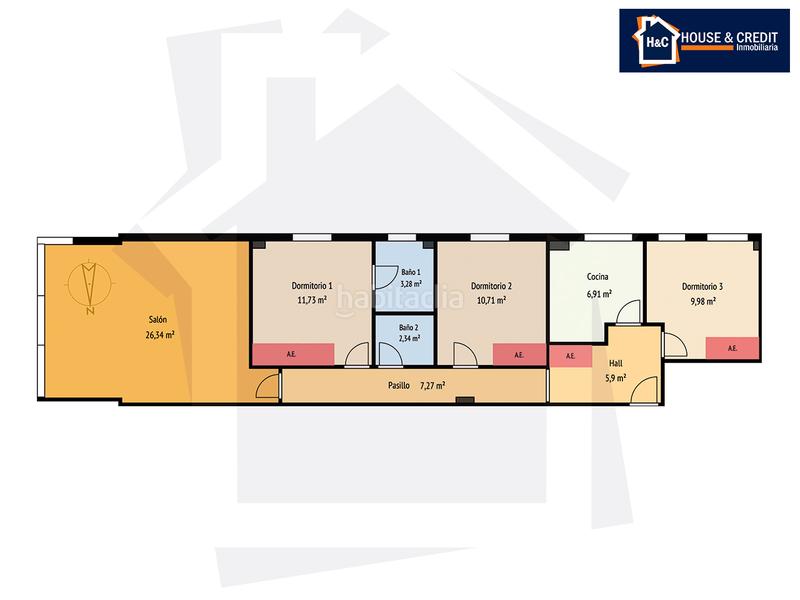 Foto 6f15b490-1543-4050-ac46-0bbb6c35722d. Flat with heating in Fuente del Berro Madrid