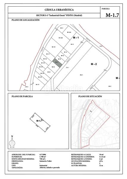 Foto 92a64a37-345c-49a6-b005-313341d983bc. Gewerbliches grundstück in calle de los mineros 9 in Pinto