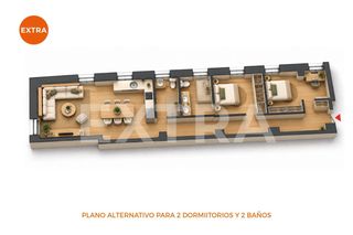 Pis  Calle julián besteiro. 87 m2 exteriores junto a orense, con propuesta de redistribución