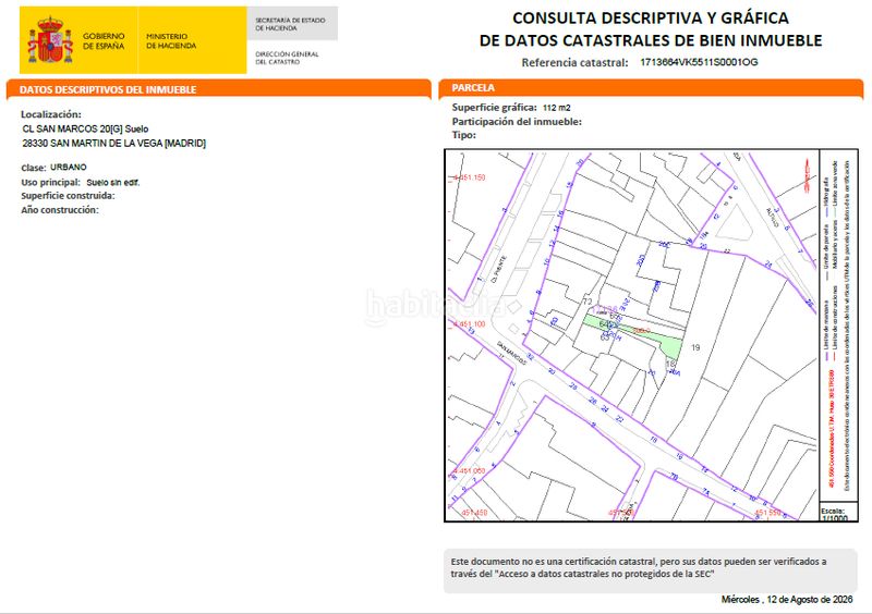 Foto 401b4dd6-7b09-4620-9609-ab00ecf236e4. Terreny residencial a San Martín de la Vega