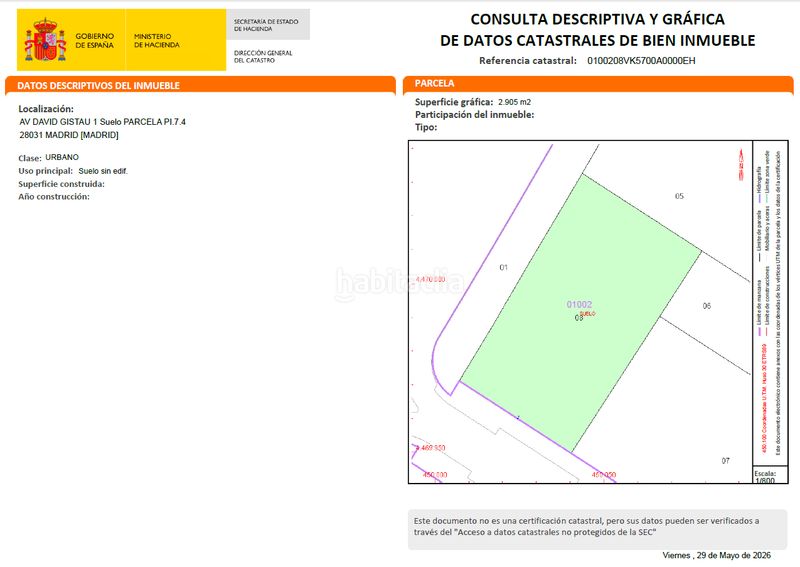 Foto f4fdec2c-c482-42fe-a258-2c37651b7625. Area edificabile industriale in Los Berrocales Madrid