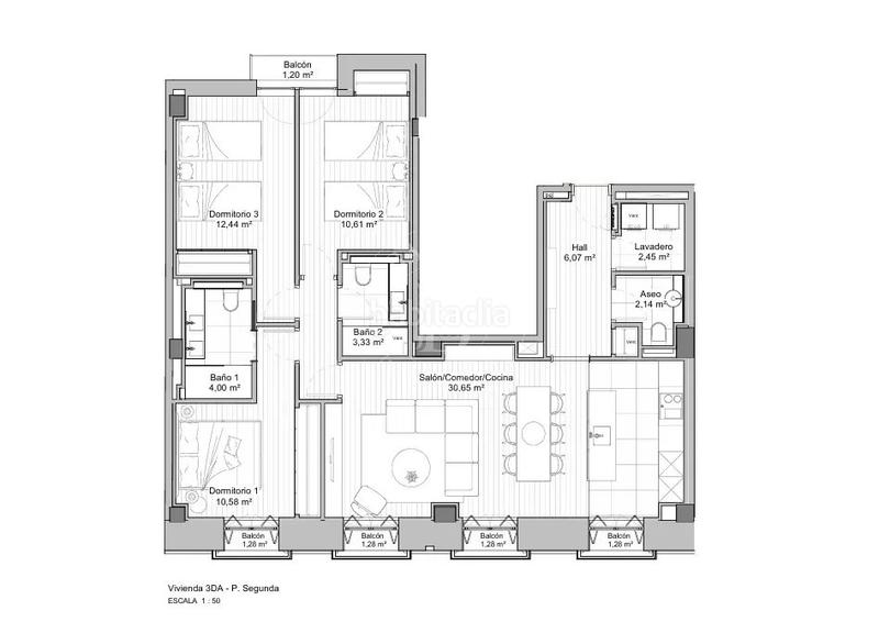 Foto e226b6f6-27ed-4571-84bf-0af98982dd70. Appartement avec chauffage parking piscine dans Trafalgar Madrid