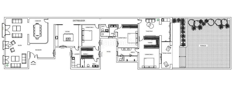 Foto 52d465c1-c8cc-4288-afbc-d56d60214a03. Piso Recoletos impecable piso exterior con 3 balcones y una impresionante terraza de 119 m con jardín privado, un verdadero oasis urba en Madrid