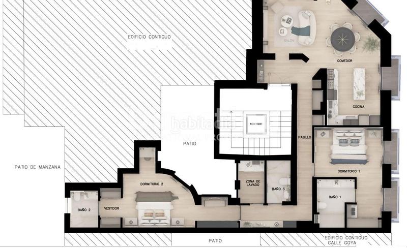 Foto 836d57b9-9103-4092-a318-3639ec4bed90. Etagenwohnung in Goya Madrid