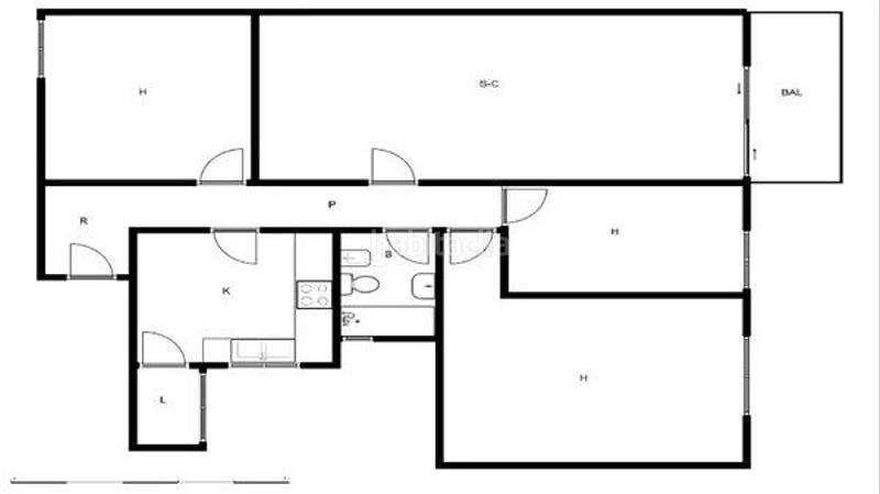 Foto a0b6dc0d-da03-4a8f-b15a-a4cb9ad8d3f2. Piso  ocupado 87m2, 3 habitaciones, con balcón, en plaza rafael casanova, , barcelona en Abrera