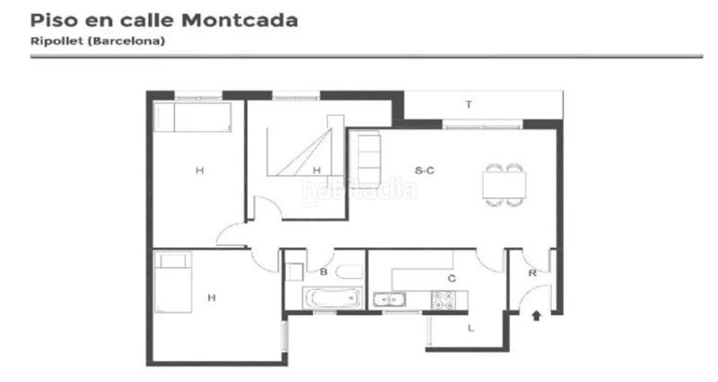 Foto ac3adbdd-e195-47a1-96d7-9bb2fb49113f. Pis a Centre Ripollet