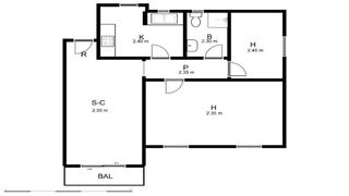 Apartament  Calle joana de lestonnac. Piso ocupado 64m2, 2 habitaciones, balcón, planta 4 sin ascensor
