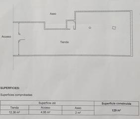 Locale commerciale in Fraternidad. Local céntrico de 129 m2. 150.000 €