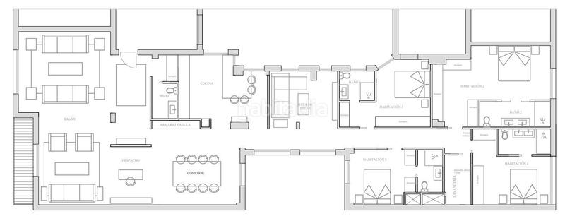 Foto 487ea47c-29b1-49be-91d6-1bbb15fca13f. Location appartement avec chauffage dans Jerónimos Madrid