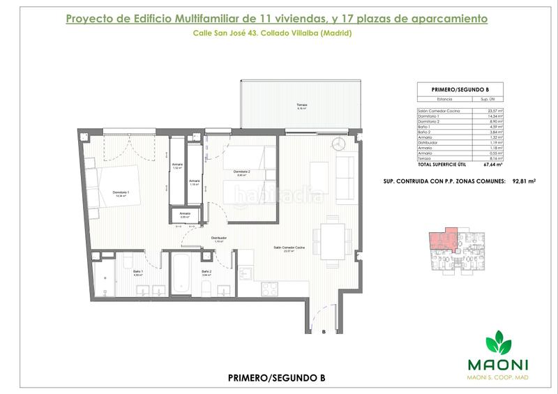 Foto 123b5170-7477-4ae9-b837-fd89fa61bff9. Appartamento 92m<sup>2</sup> in calle san josé 43 in Carlos Ruiz Collado Villalba