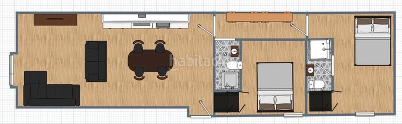 Foto a3e5262a-38c9-47be-9e39-e121a2323336. Etagenwohnung mit parking in Cortes-Huertas Madrid