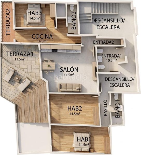 Foto 907fe0de-52f9-46b1-b8d7-7b6540f19285. Àtic amb aparcament piscina a Castilla Madrid