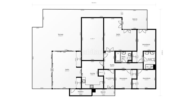 Foto 3da26ab3-c2ad-48dc-a588-54027aa4d188. Attico con parcheggio in S´Eixample-Can Misses Ibiza