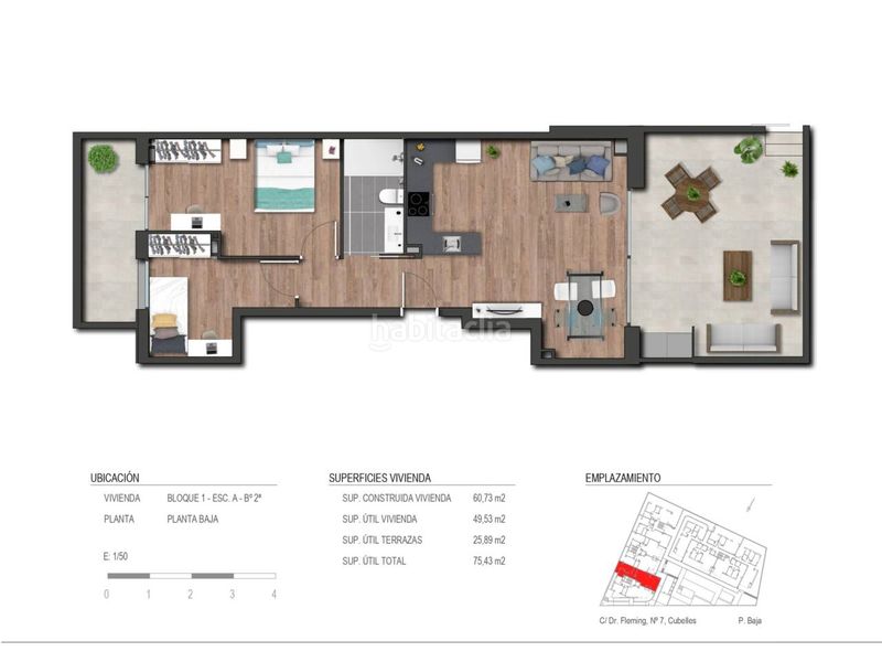 Foto cf13de5d-ff4d-438f-ba27-0d45c6b9aa94. Apartament a calle doctor fleming 7 a Bardaji-El Molí de Baix Cubelles