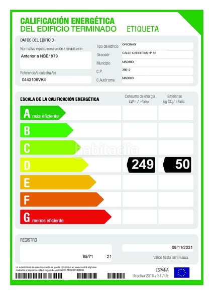 Foto 6a79bef8-7e21-4693-b4a8-77f5a434a39c. Affitto ufficio con riscaldamento in Sol Madrid